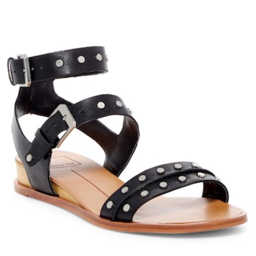 Dolce Vita “Prim” Black studded sandals